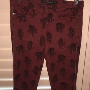 Zara leopard pants